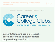 Tablet Screenshot of careerandcollegeclubs.org